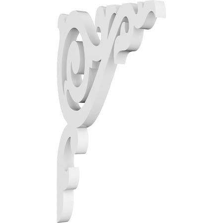 Ekena Millwork Baile Architectural Grade PVC Bracket, 5/8"W X 5 1/2"D X 9"H BKTP01X05X09BA